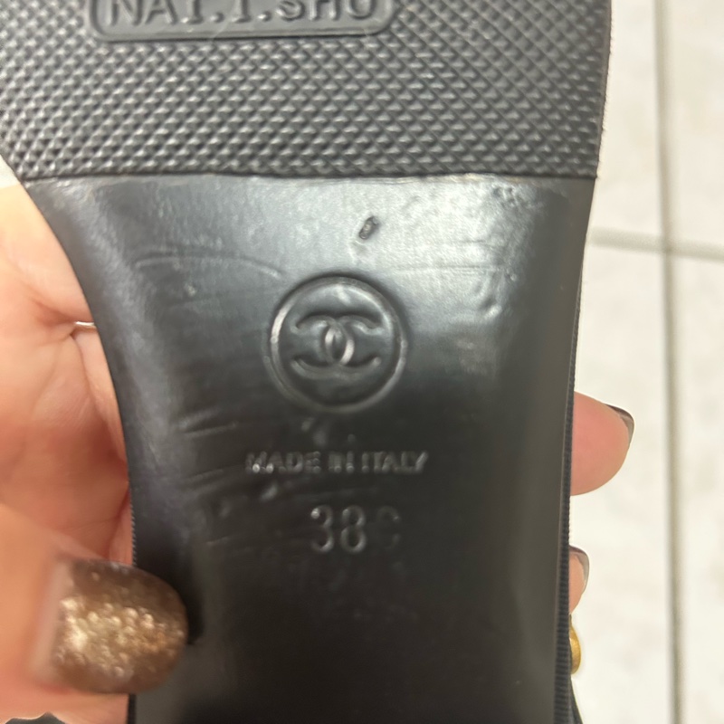 CHANEL 經典款涼鞋38.5尺寸-8