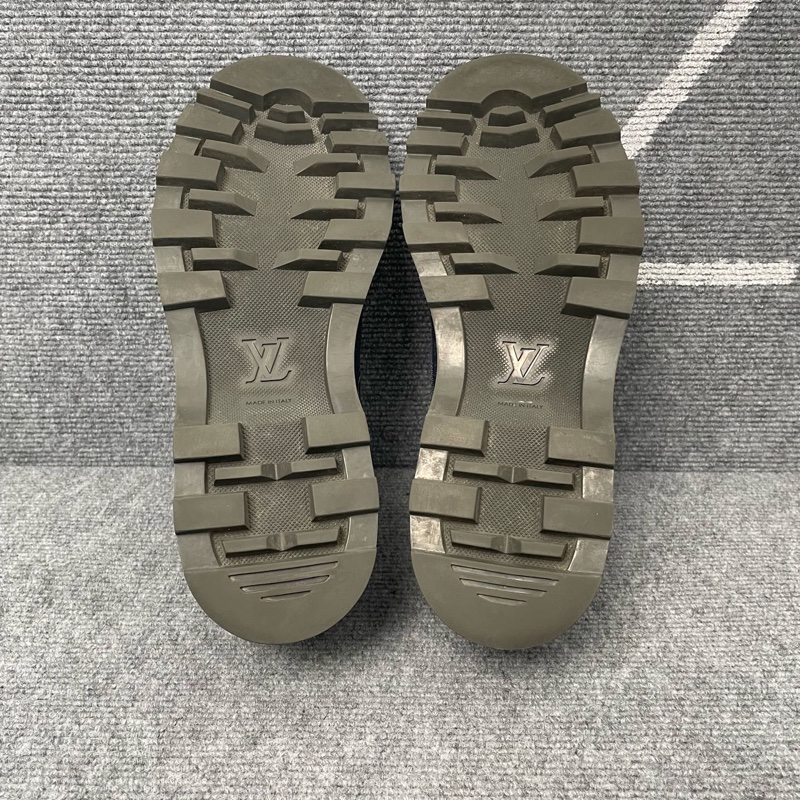 97新LV 藍色牛仔帆布樂福鞋41碼-4