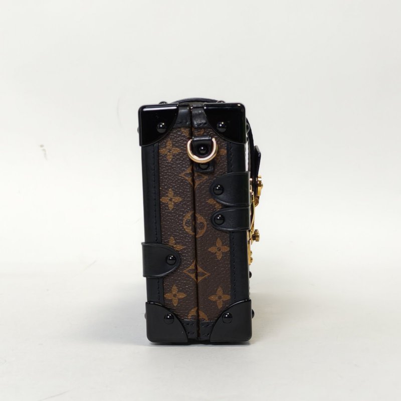 LOUIS VUITTON PETITEMALLE月光寶盒20拼老花牛皮/PVC201820牛皮拼PVC肩背包-3