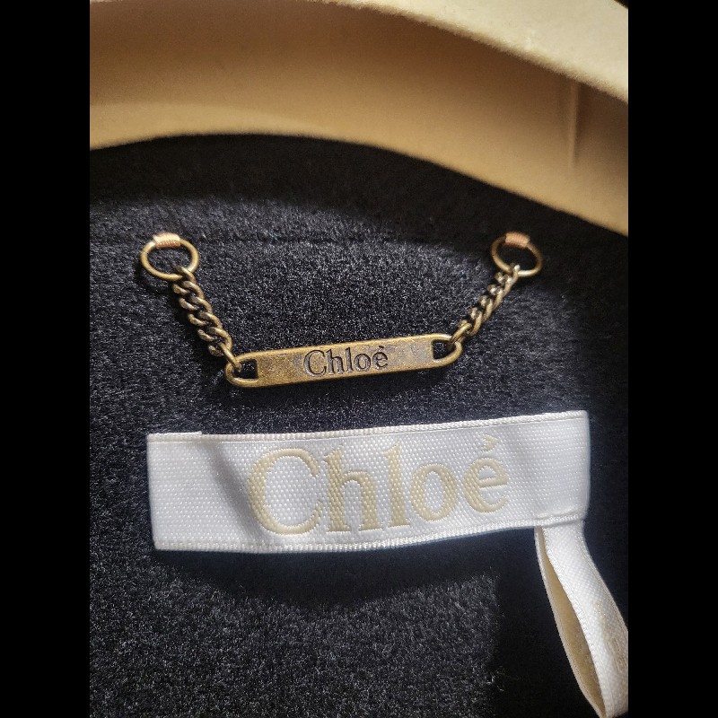 chloe'黑包 36號斗逢式外套-10