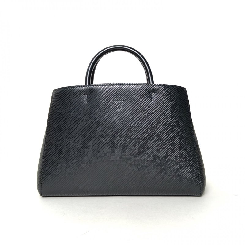 LOUIS VUITTON MarelleTote二合一托特BB25黑色EPI水波紋牛皮銀扣晶片肩背包-2