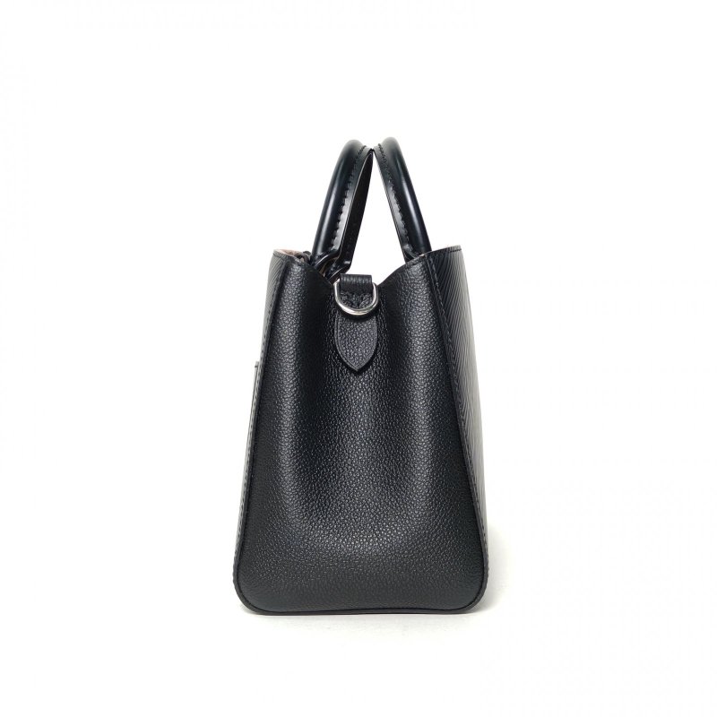 LOUIS VUITTON MarelleTote二合一托特BB25黑色EPI水波紋牛皮銀扣晶片肩背包-3