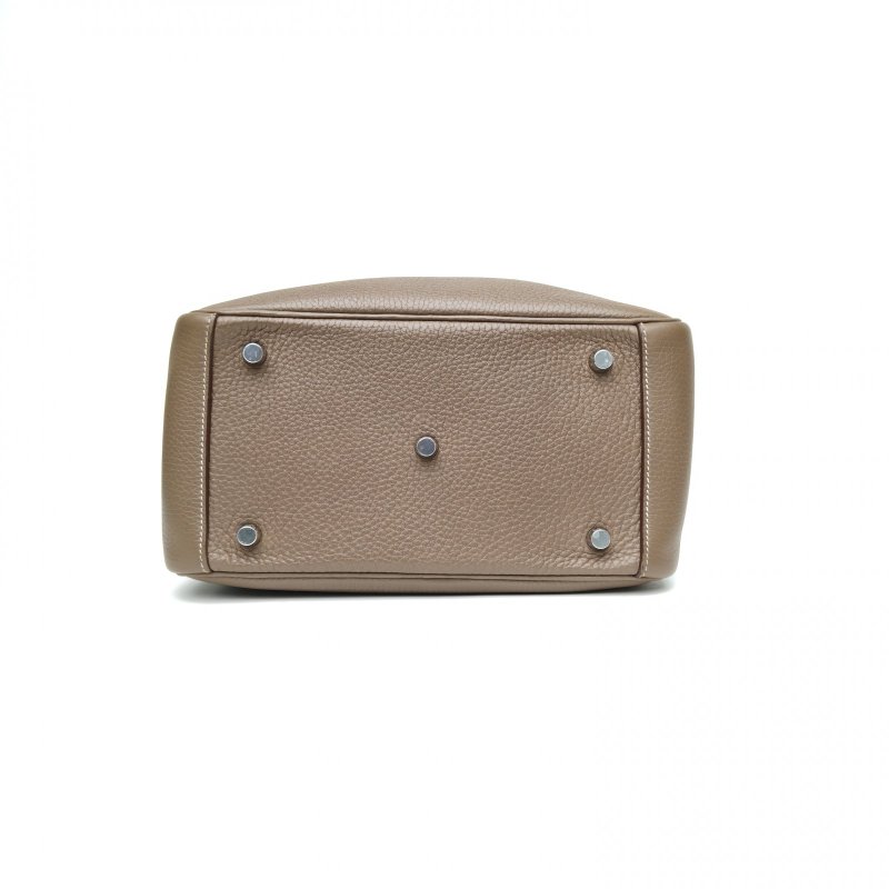 HERMES Lindy2618大象灰TC皮Y刻銀扣肩背包-4