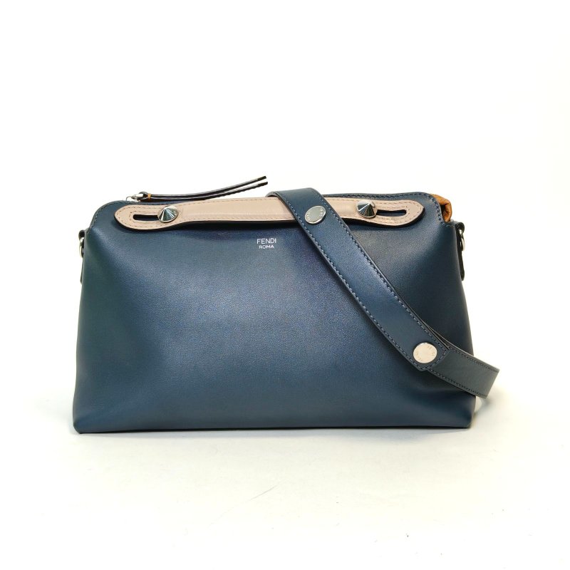 FENDI BYTHEWAY中號拼色牛皮肩背包-0