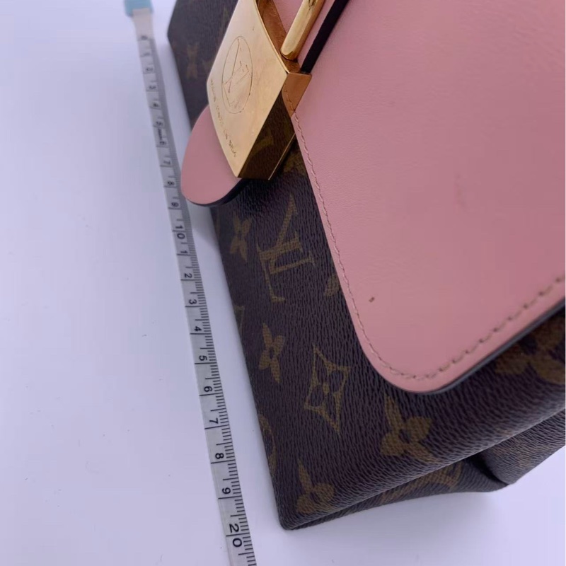 二手路易威登 Lv Locky BB粉色鎖頭包-8