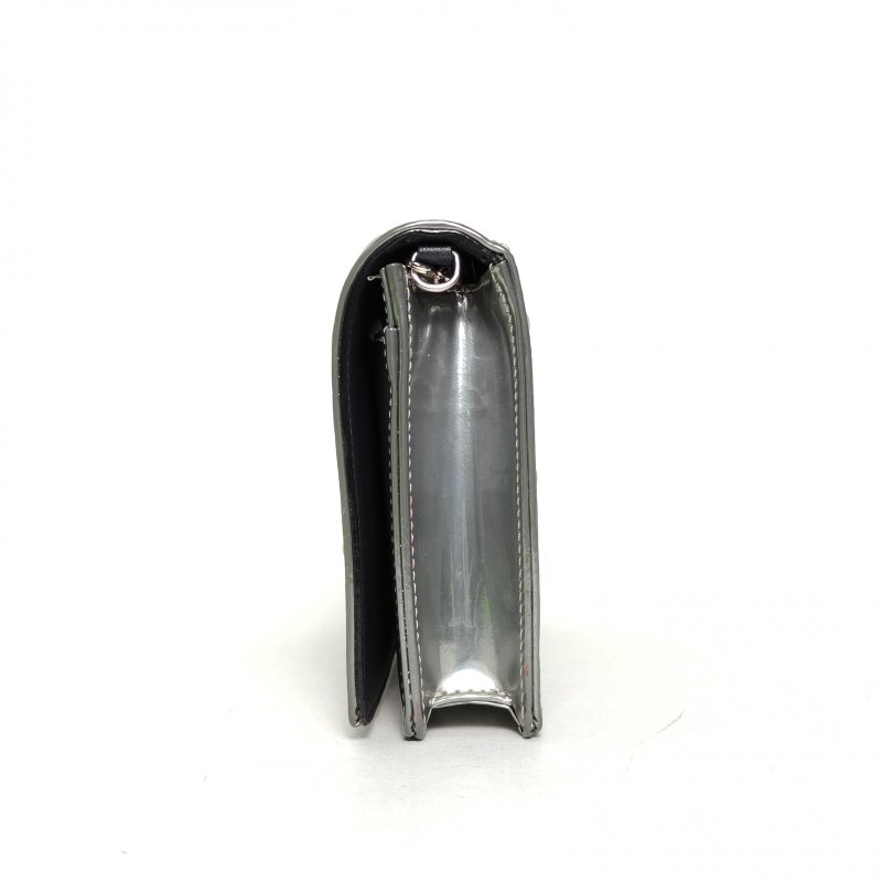 DIOR Diorama盾牌包WOC銀色牛皮銀扣2018肩背包-3