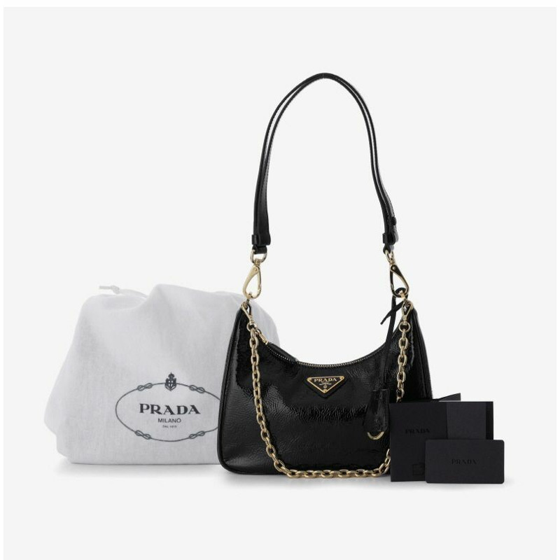 PRADA 迷你肩背包 NaPlaque 專利標誌 1BC204 2DNT F0002-9