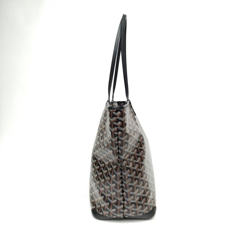 GOYARD Artois拉鏈購物袋Tote大號35黑色PVC肩背包-1