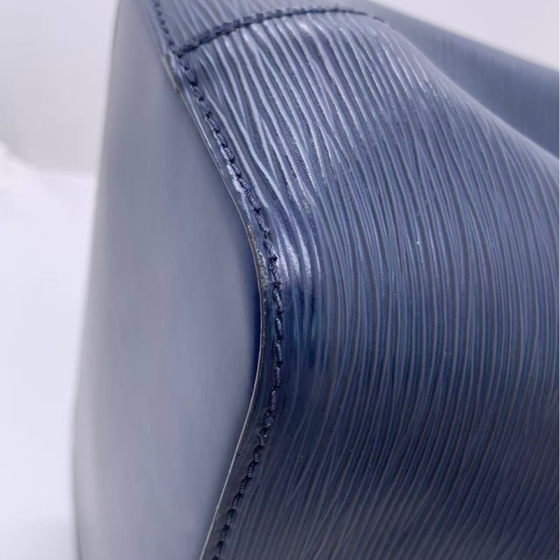 二手LV NEONOE bb 藍色拼黃色 水波紋水桶，尺寸：20x13x20-7