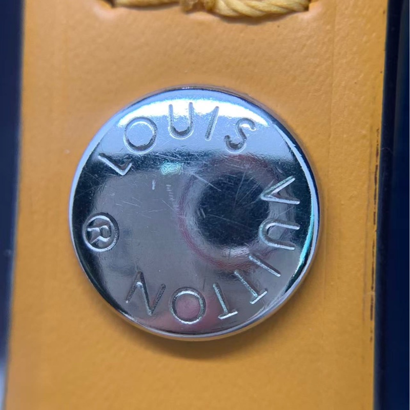 二手LV NEONOE bb 藍色拼黃色 水波紋水桶，尺寸：20x13x20-12