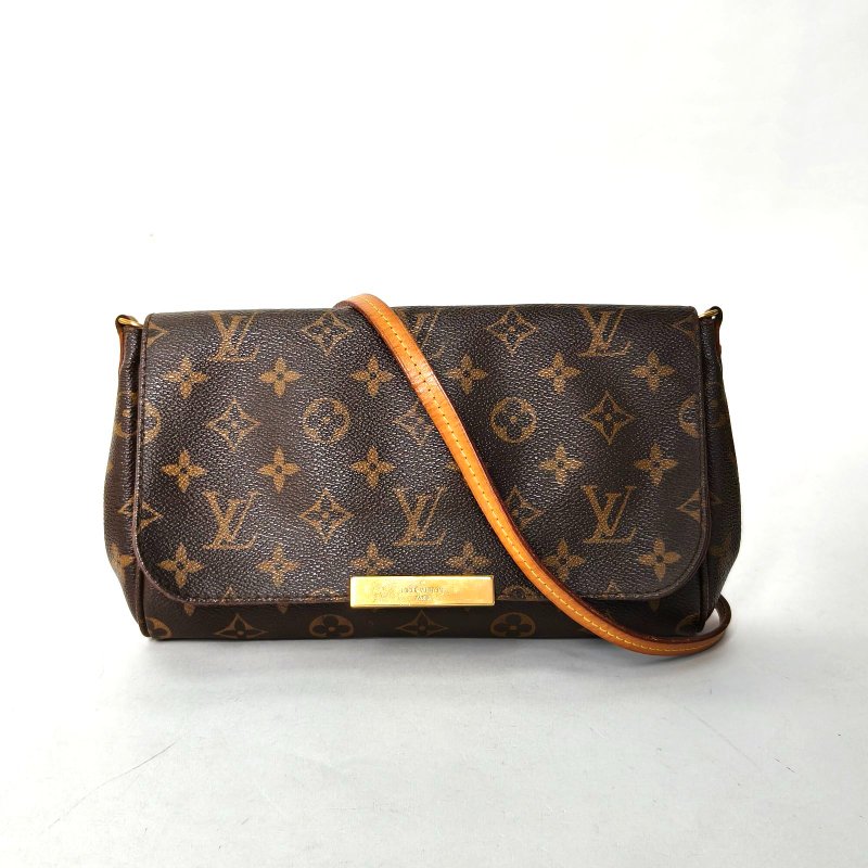 LOUIS VUITTON Favorite大號28老花PVC2013肩背包-0