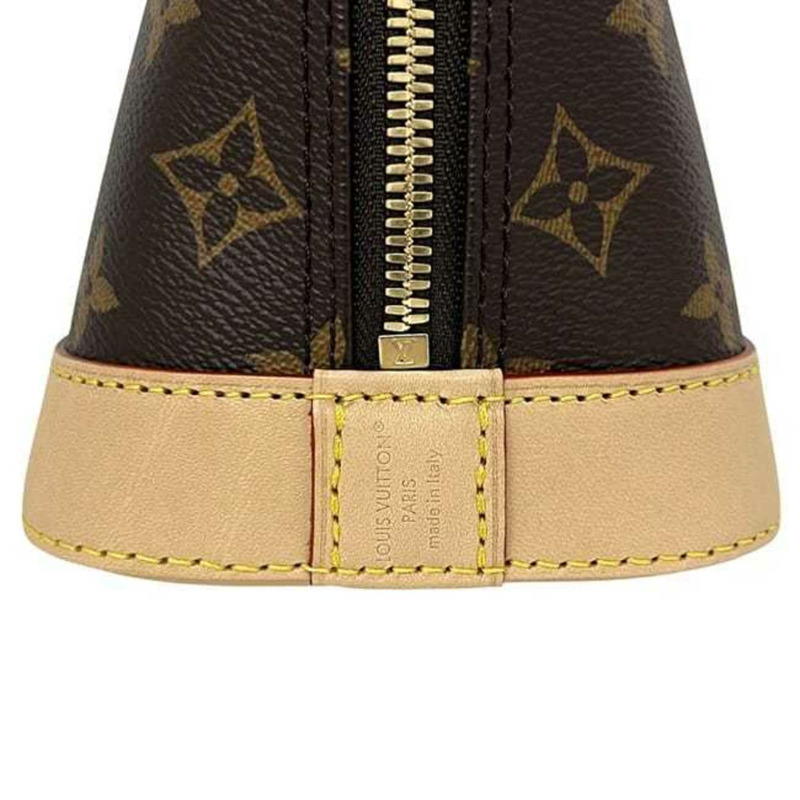 路易威登 Alma BB 雙肩包 f-24625，棕色 Monogram M46990 帆布和天然皮革材質，帶 IC 標籤識別功能。路易威登單肩包/斜背包-5