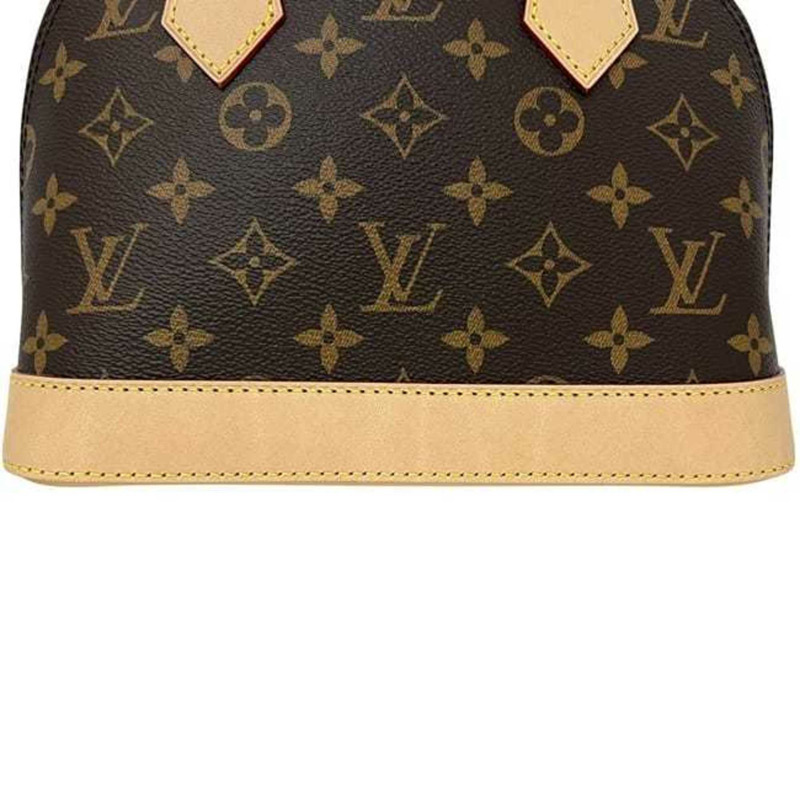 路易威登 Alma BB 雙肩包 f-24625，棕色 Monogram M46990 帆布和天然皮革材質，帶 IC 標籤識別功能。路易威登單肩包/斜背包-6