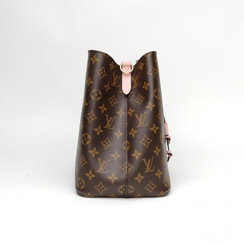 LOUIS VUITTON NÉONOÉ水桶包中號26粉色內裏老花PVC金扣2019肩背包-3