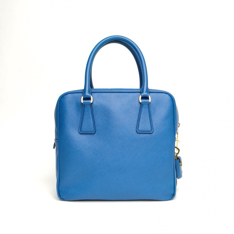 PRADA 藍色牛皮單肩包肩背包-2