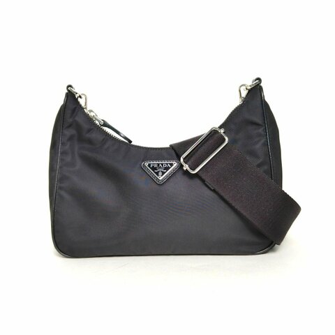 PRADA Hobo三合一黑色尼龍肩背包