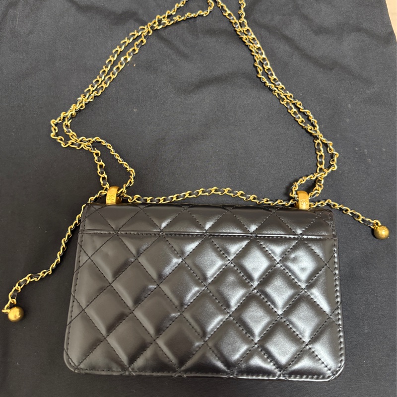 CHANEL 雙金球WOC 近全新-3
