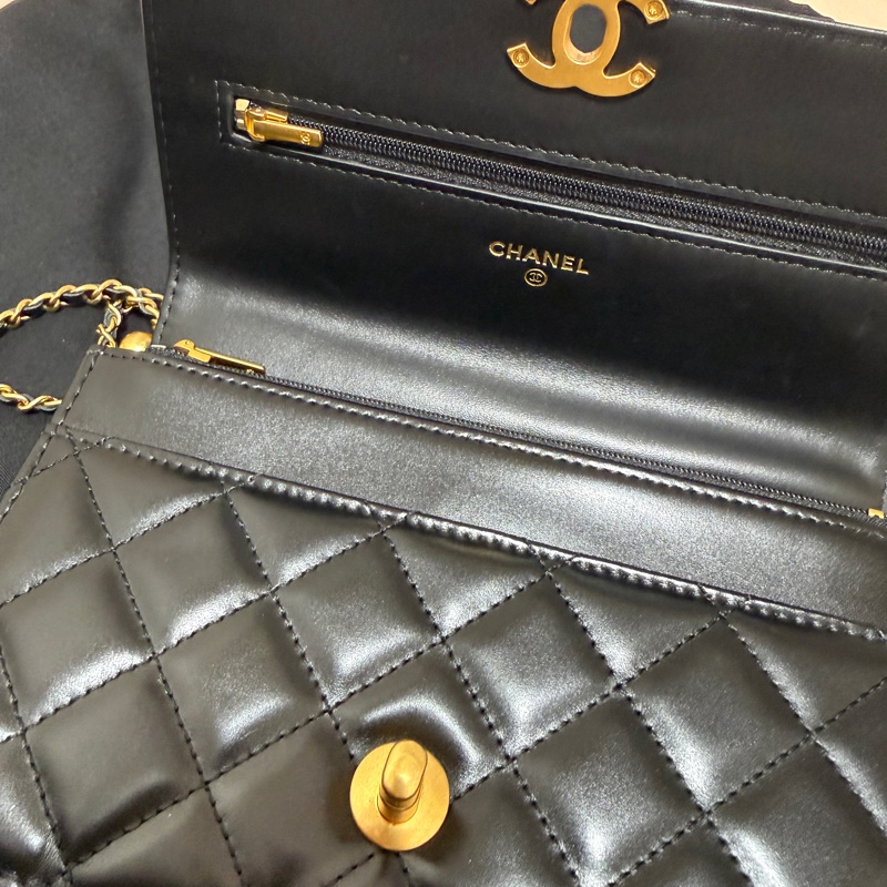 CHANEL 雙金球WOC 近全新-4
