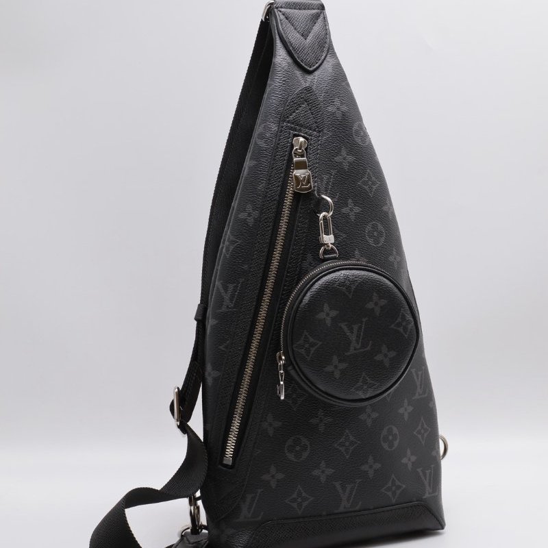 LOUIS VUITTON Duo斜背包 - 灰老花-0