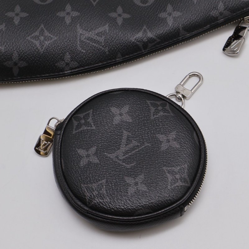 LOUIS VUITTON Duo斜背包 - 灰老花-4