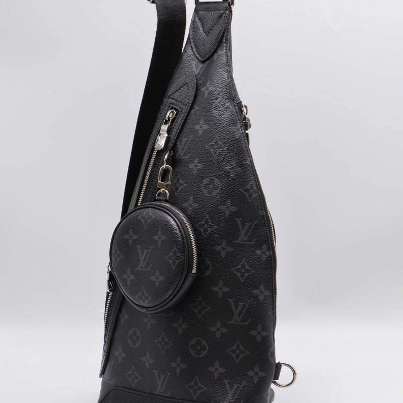 LOUIS VUITTON Duo斜背包 - 灰老花-11