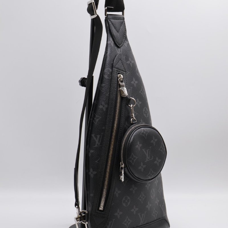 LOUIS VUITTON Duo斜背包 - 灰老花-12