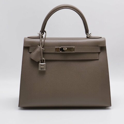 HERMES Kelly 28 - 錫器灰銀 D
