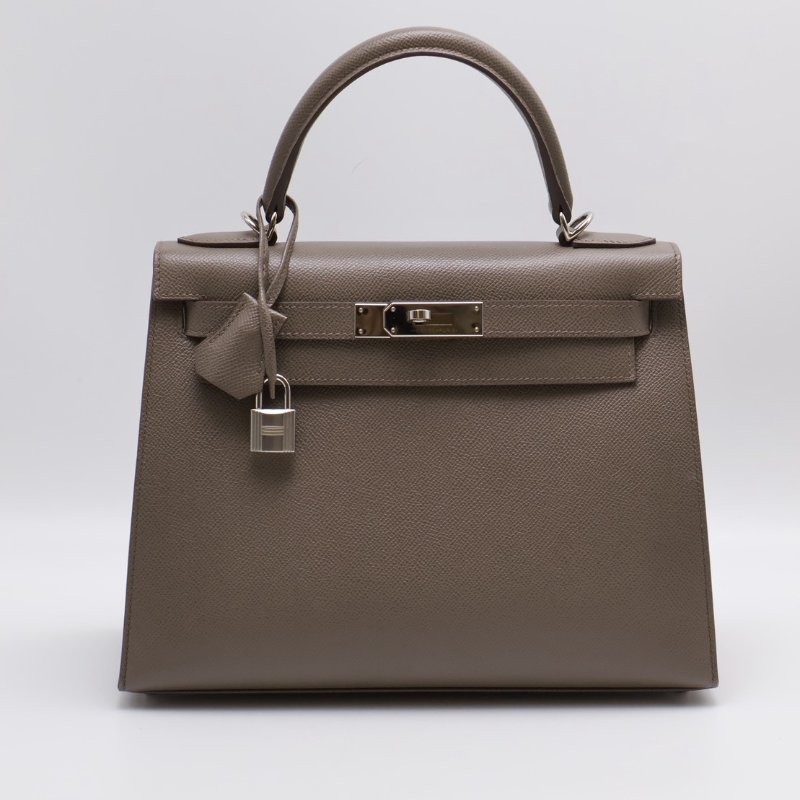 HERMES Kelly 28 - 錫器灰銀 D-0