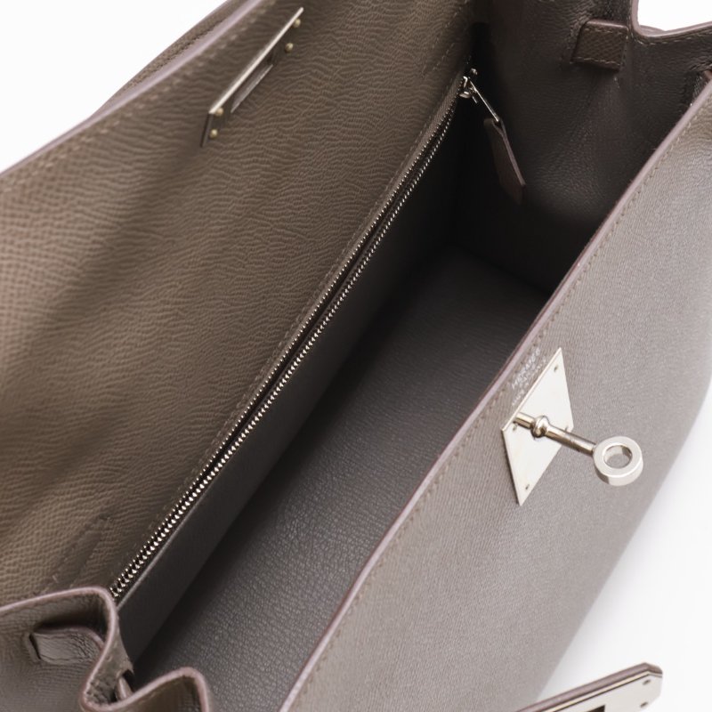 HERMES Kelly 28 - 錫器灰銀 D-2