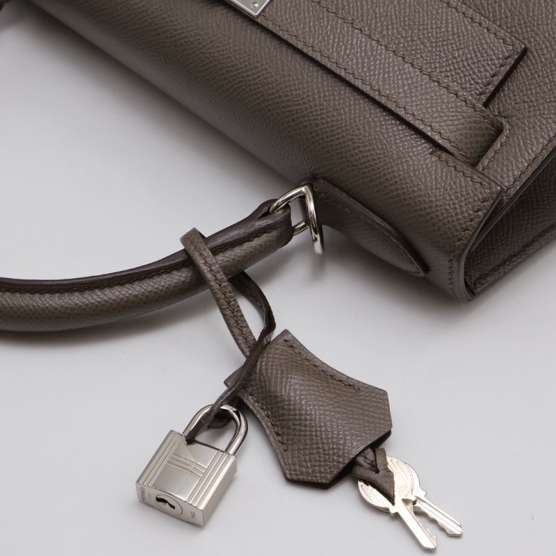 HERMES Kelly 28 - 錫器灰銀 D-3