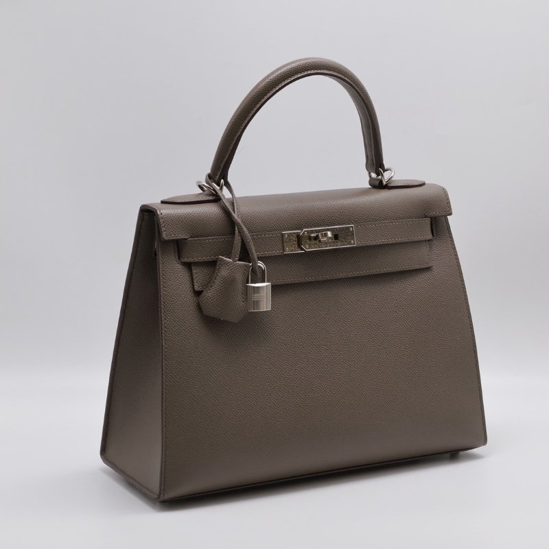 HERMES Kelly 28 - 錫器灰銀 D-7
