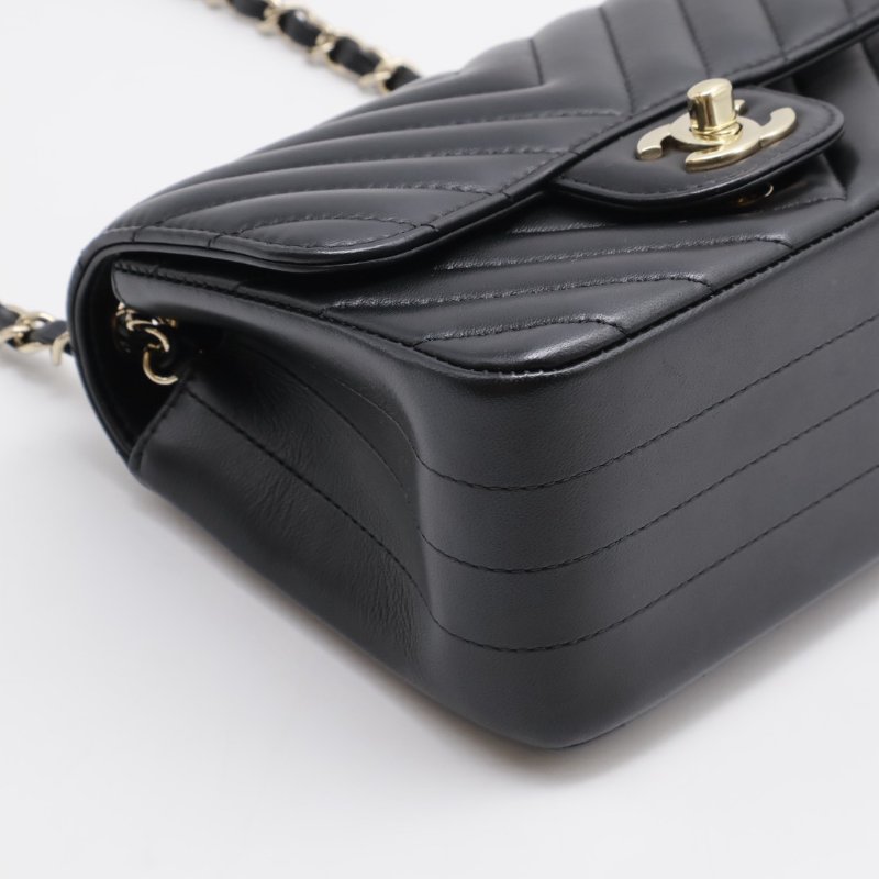 CHANEL V紋口蓋方胖子 17 - 黑金29開-3