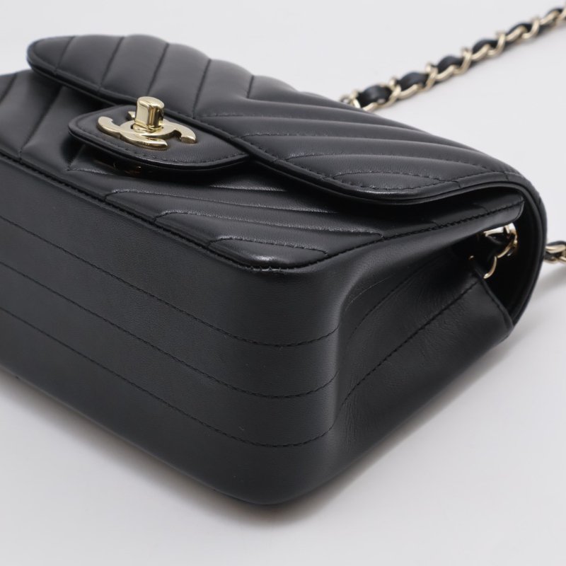 CHANEL V紋口蓋方胖子 17 - 黑金29開-4