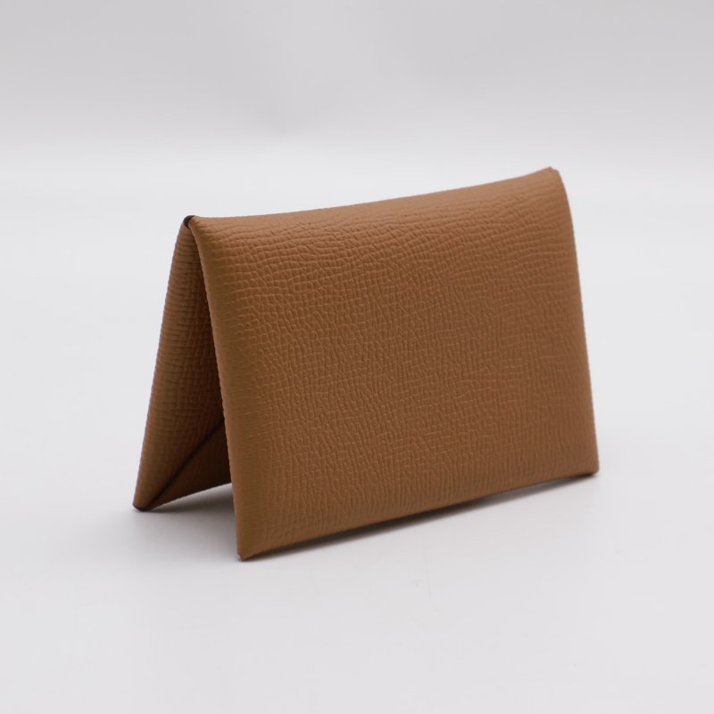 HERMES Calvi 卡包 - 金棕 B-3