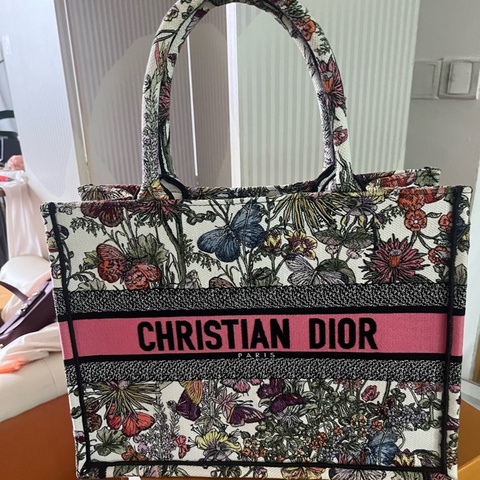 【99%新✨有塵袋】 Dior Book Tote 托特包動物園刺繡 中號