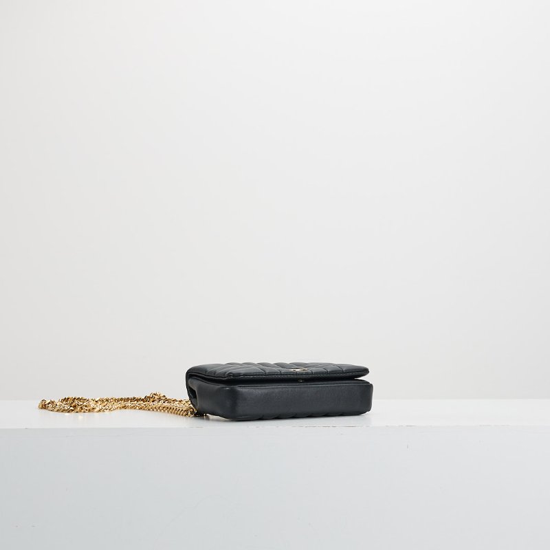 二手Burberry TB Lola mini 黑金-2