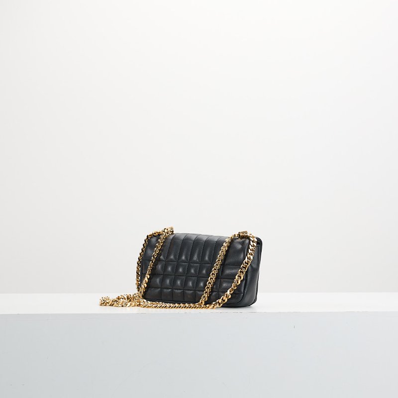 二手Burberry TB Lola mini 黑金-3