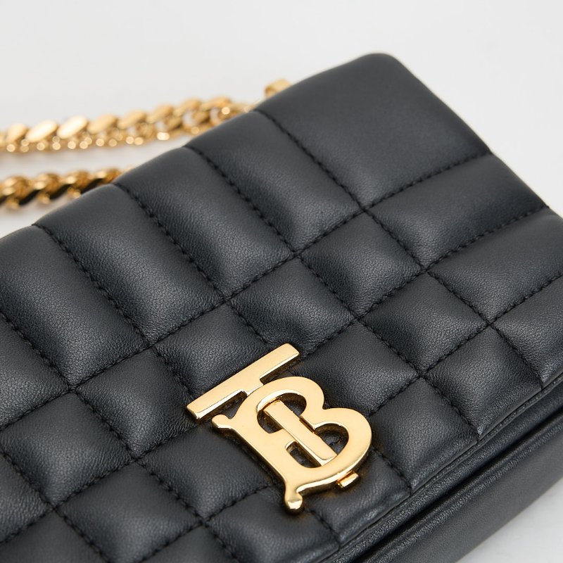 二手Burberry TB Lola mini 黑金-4