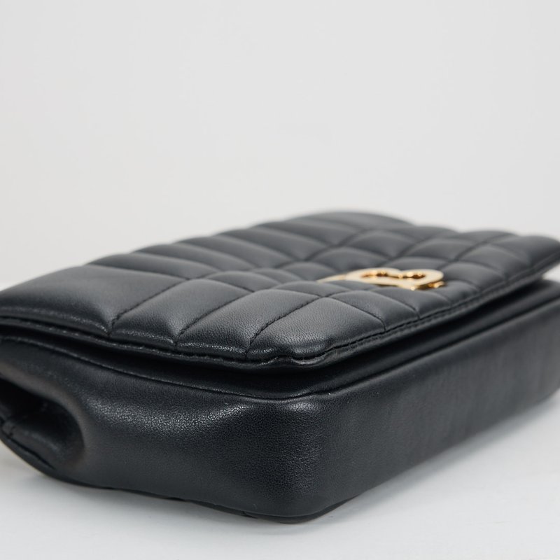 二手Burberry TB Lola mini 黑金-5