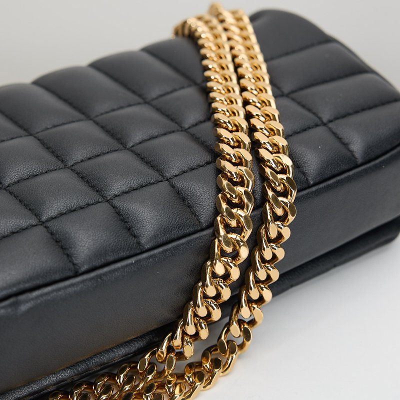 二手Burberry TB Lola mini 黑金-7