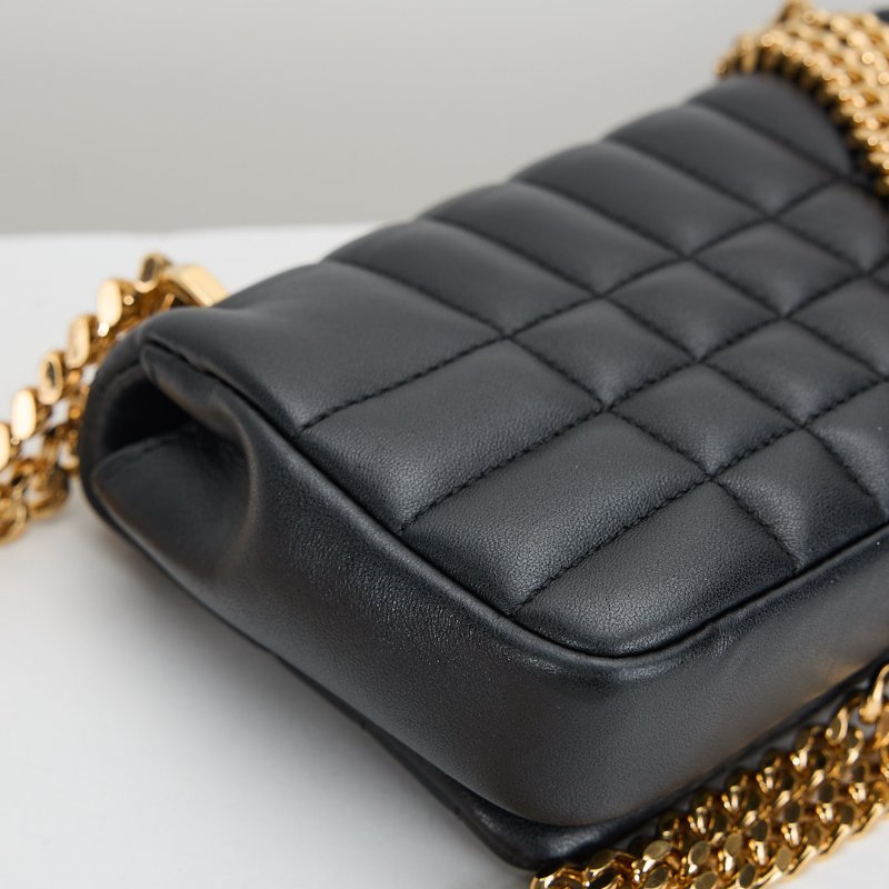 二手Burberry TB Lola mini 黑金-8