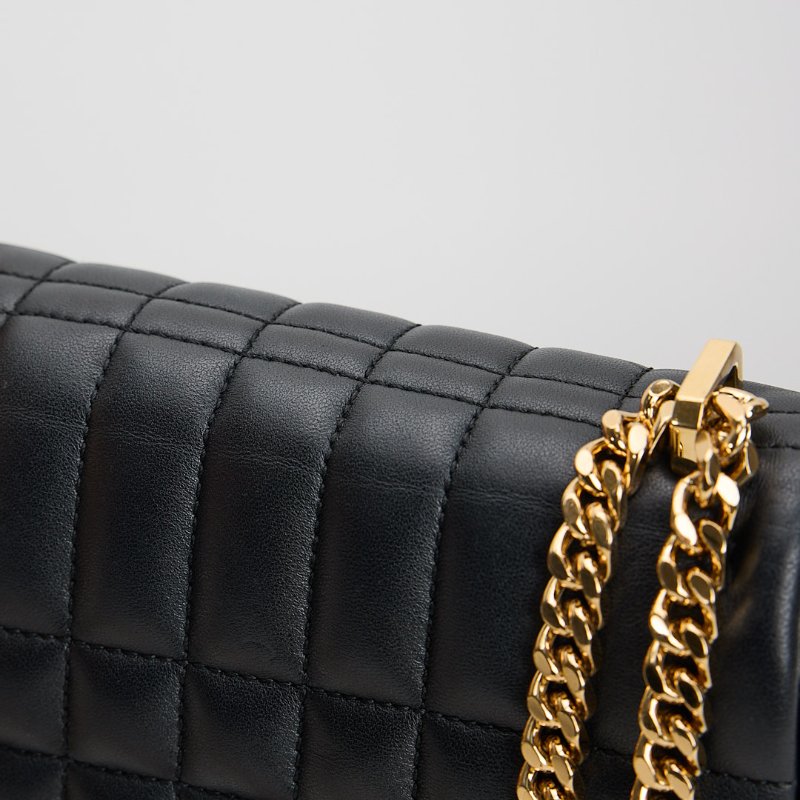 二手Burberry TB Lola mini 黑金-9