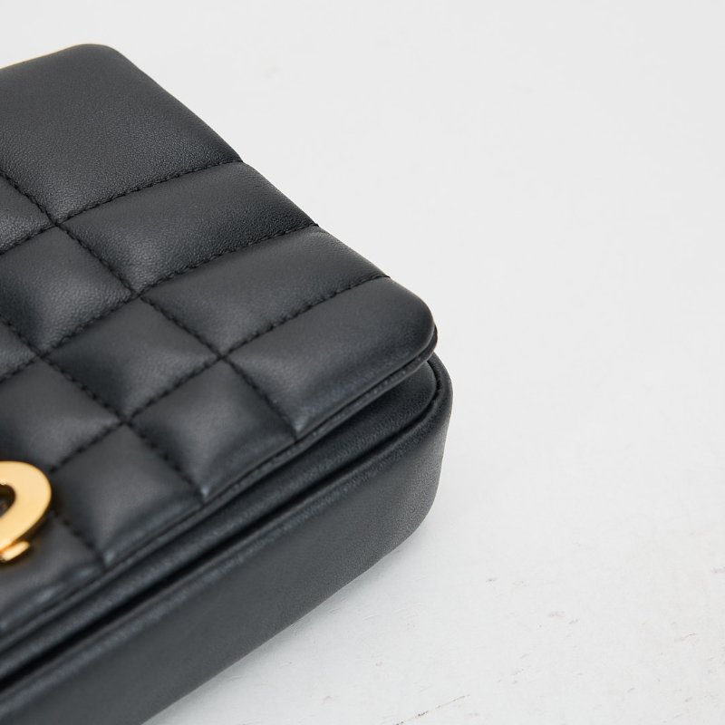 二手Burberry TB Lola mini 黑金-14