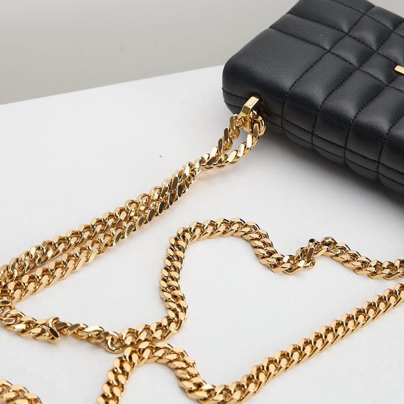 二手Burberry TB Lola mini 黑金-16