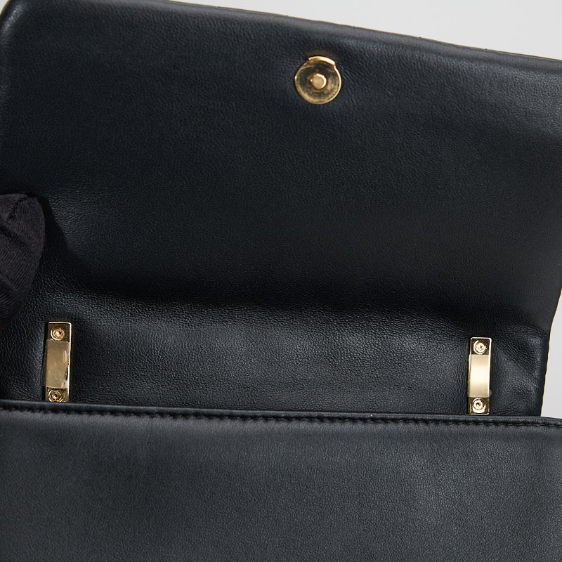 二手Burberry TB Lola mini 黑金-18