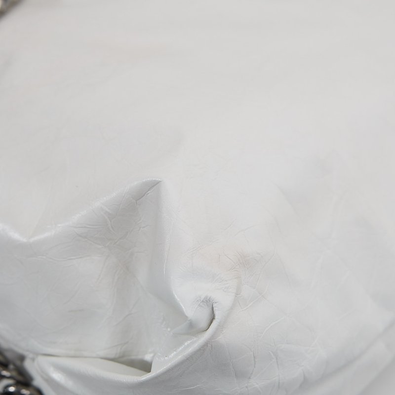 二手Balenciaga crush 小號垃圾袋/白色-8