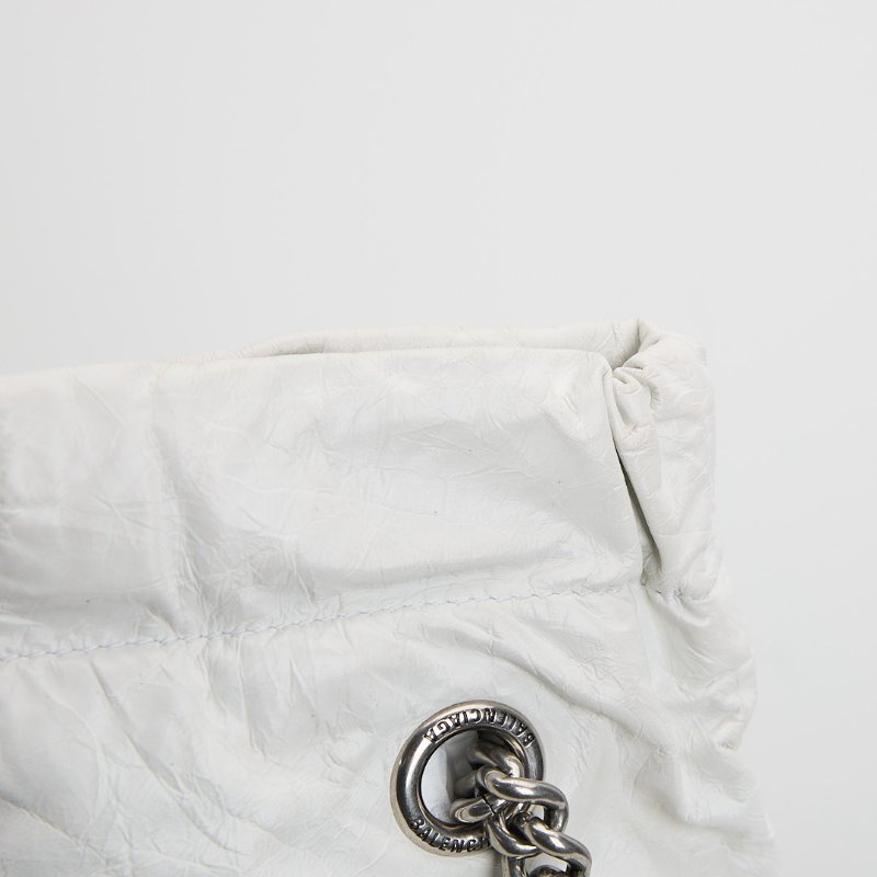 二手Balenciaga crush 小號垃圾袋/白色-10