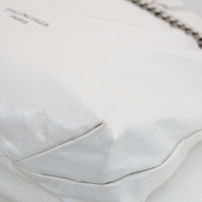 二手Balenciaga crush 小號垃圾袋/白色-13