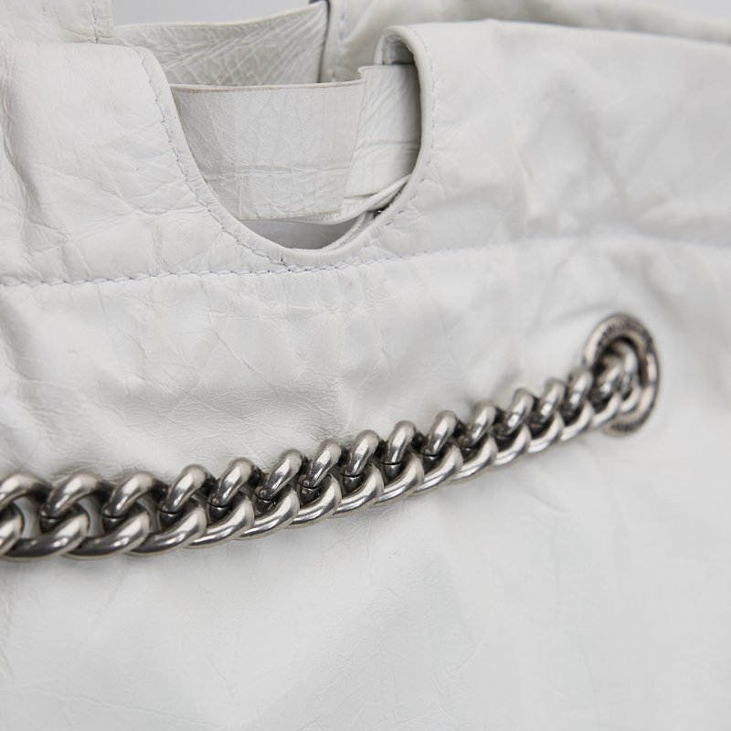 二手Balenciaga crush 小號垃圾袋/白色-16