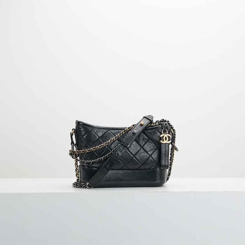 二手Chanel 小號流浪包/黑金-0